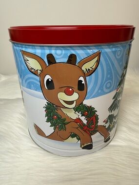 Rudolph Red Noised Reindeer 9” Gift Tin